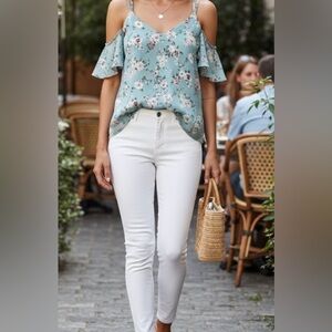 Xhilaration Blue Camisole Top with Chic Style size small